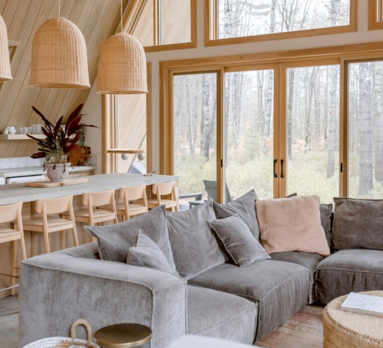 Floor plan showing zones for multi-generational living