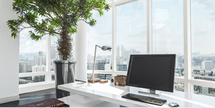 French-style modern office with open layout in Dubai